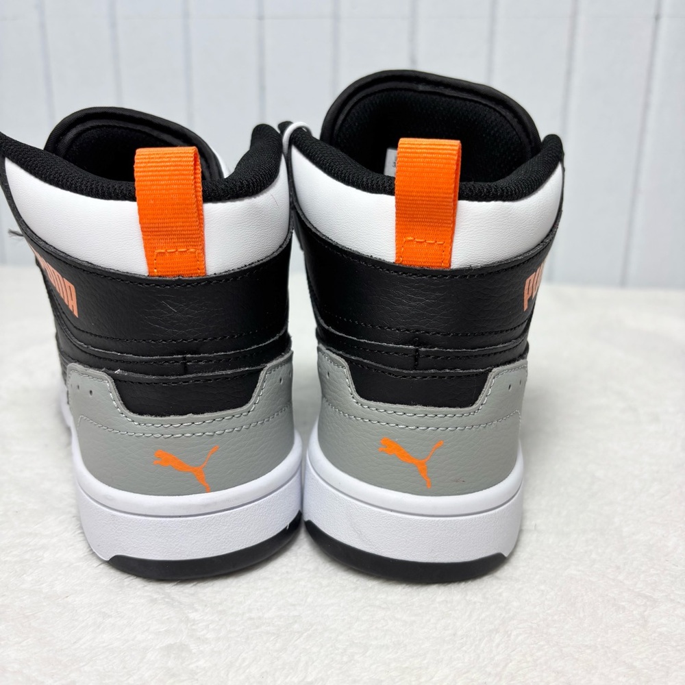 Puma High-Top Sneakers in Black, White, and Gray Size 4.5 - Picture 4 of 10